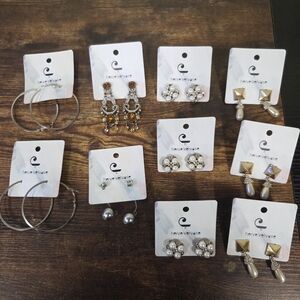 10 Pairs of Her Velvet Vase Earrings